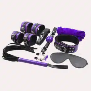 Kit Morado/Negro 9 pz
