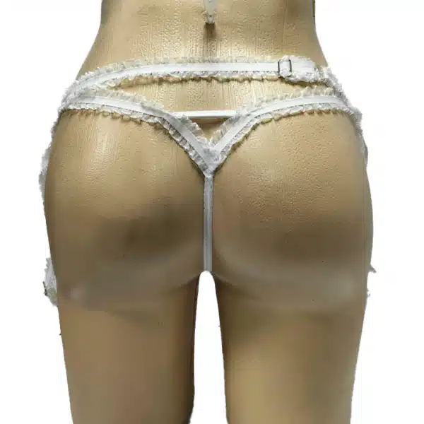 Tanga liguero blanco - Imagen 2